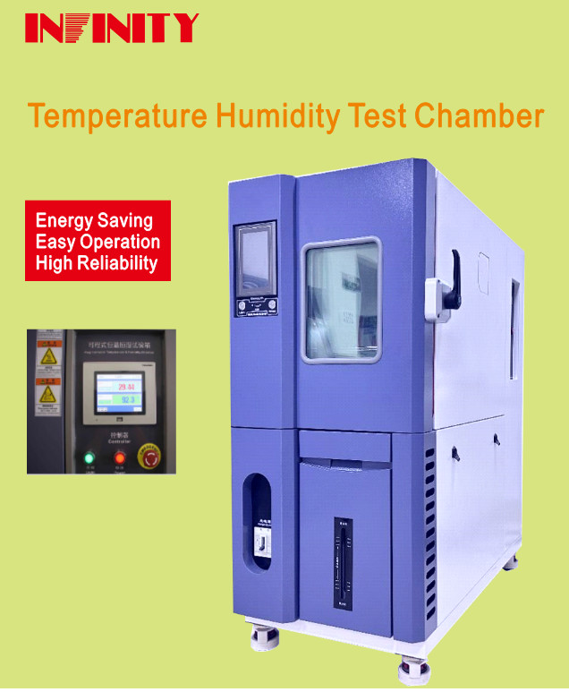 Temperatura costante e umidità della camera di prova Temperatura di riduzione da 20 °C a -40 °C entro 60 minuti senza carico