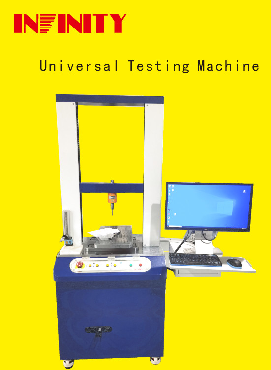 500Kg Valore di forza Sensore Capacità Universal Testing Machine 0-600mm Test Trip Range 420mm Larghezza effettiva