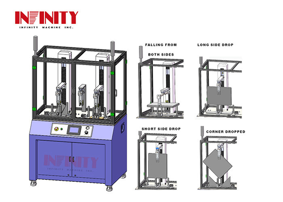 Accuratezza dell'altezza Ripetuta macchina di prova di leggera caduta Altezza di caduta 1 ~ 300 mm regolabile