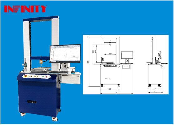 0.001mm Displacement Resolution Mechanical Universal Testing Machine per la prova di precisione