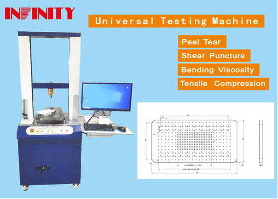 500 kg Valore di forza Sensore Capacità Meccanica macchina di prova universale 1167x700x1770mm
