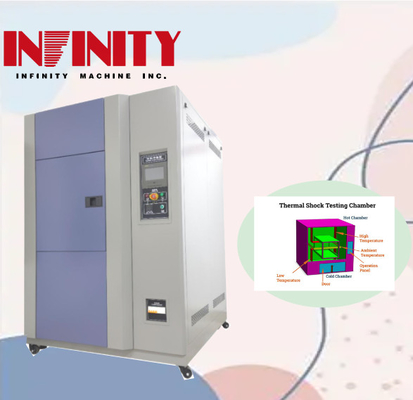 Uniformità di temperatura ¥2.0C Camera di prova di urti ad alta e bassa temperatura programmabile per gli utenti su tutta la macchina