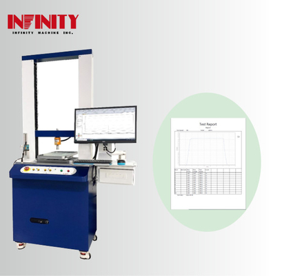 Macchina di prova di spinta e trazione per materiali 1167x700x1770mm Dimensione ospite 500Kg Capacità del sensore di valore di forza