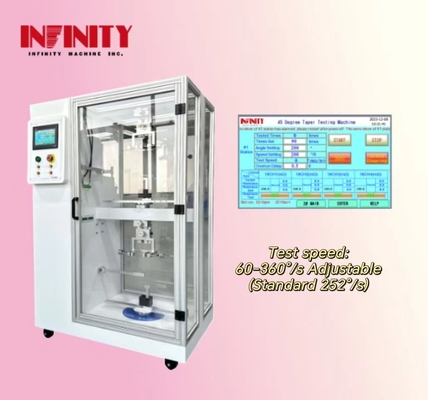 Velocità di prova 60-360°/s Wire 45° Cone Pull Testing Machine With Wire Conduction Function