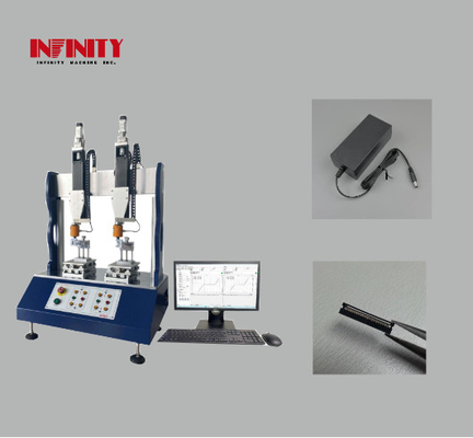 0.5KN Valore di forza Sensore Capacità Doppia stazione Swing Force Testing Machine per la valutazione di fabbricazione
