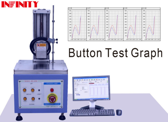 Servo Control Taste / Switch Button Force Test Machine Min. Display di carico 0.01gf AC220V 5A alimentazione
