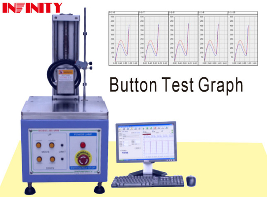 Test di forza della chiave di gomma Tester del pulsante della tastiera con capacità di 5 kgf per il test di forza della chiavetta / interruttore