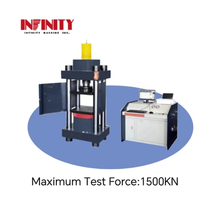 4%-100% FS KN Micro elettro idraulica servo compressione macchina di prova con 50 mm colpo di pistone