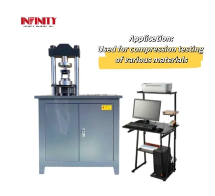 Distanza di misurazione della forza di prova ad alta precisione 4%-100%FS KN Servo Compression Test Machine