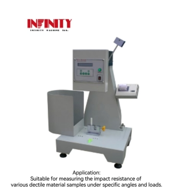 ISO 180 Standard 11J 22J IZOD Macchina per la prova digitale dell'impatto su materiali duttili