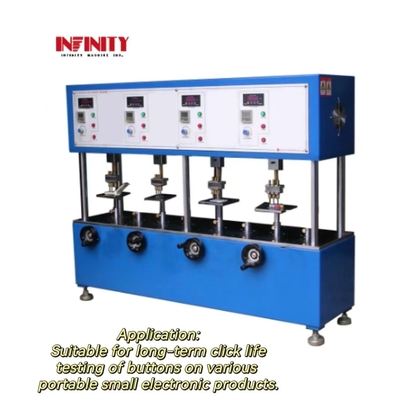 Distanze di forza di prova 200gf~1000gf Economico quattro stazioni Tester meccanico dei pulsanti