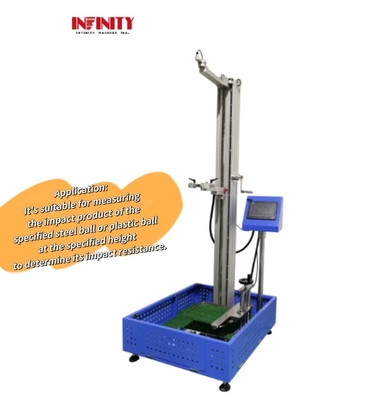 Macchine di prova di impatto automatiche di precisione a sfera di acciaio a sfera di plastica per prodotti metallici