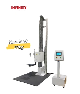 Display touch screen Macchina per la prova di caduta di cartone Per la prova di caduta di cartone carico 50kg