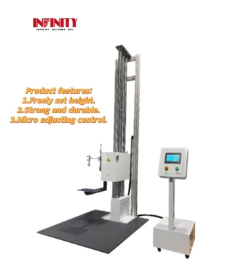 Funzionamento regolare Single Arm Bipolar Structure Carton Package Drop Testing Machine