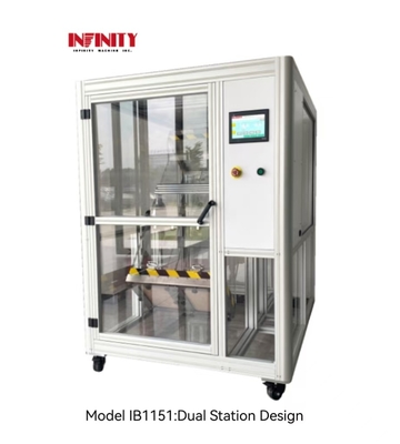 IB1151 Macchina per la prova della caduta a doppia stazione, altezza 500 e 1000 mm