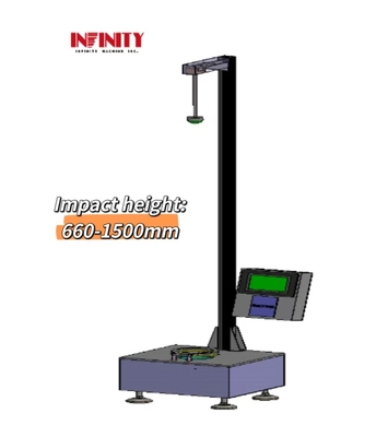 7 pollici HMI LCD touch screen cadente Dart Impact Testing Machine per pellicola di plastica