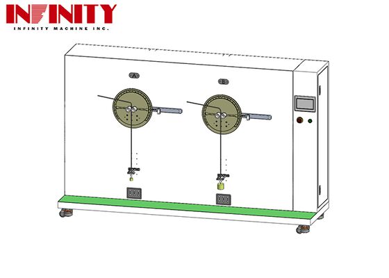 ISO 19642-2 Compliant Flex-Cycle Testing Machine with 10~60rpm Adjustable Speed and ±90° Angle Range for Automotive Cables