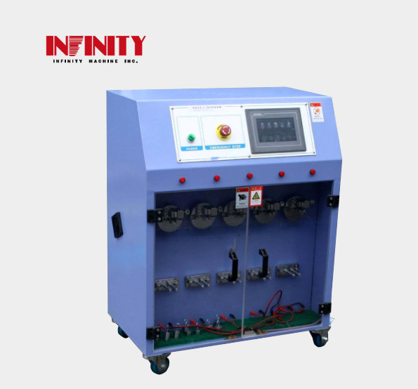 AC220V 50Hz 10A Cinque stazioni Wire Pull Testing Machine per il tempo di accelerazione e decelerazione del motore 45ms