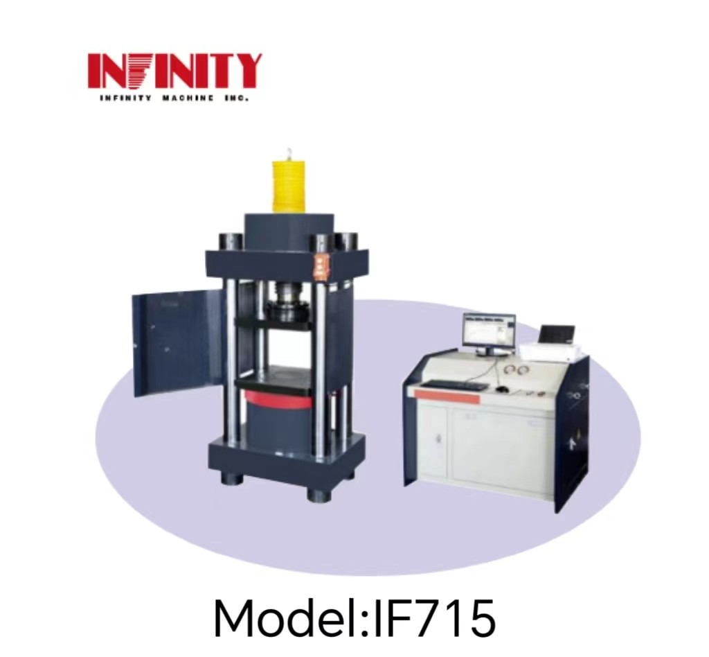 Micro Electro Servo Hydraulic Compression Testing Machine con display di curva di prova in tempo reale Peso 1200