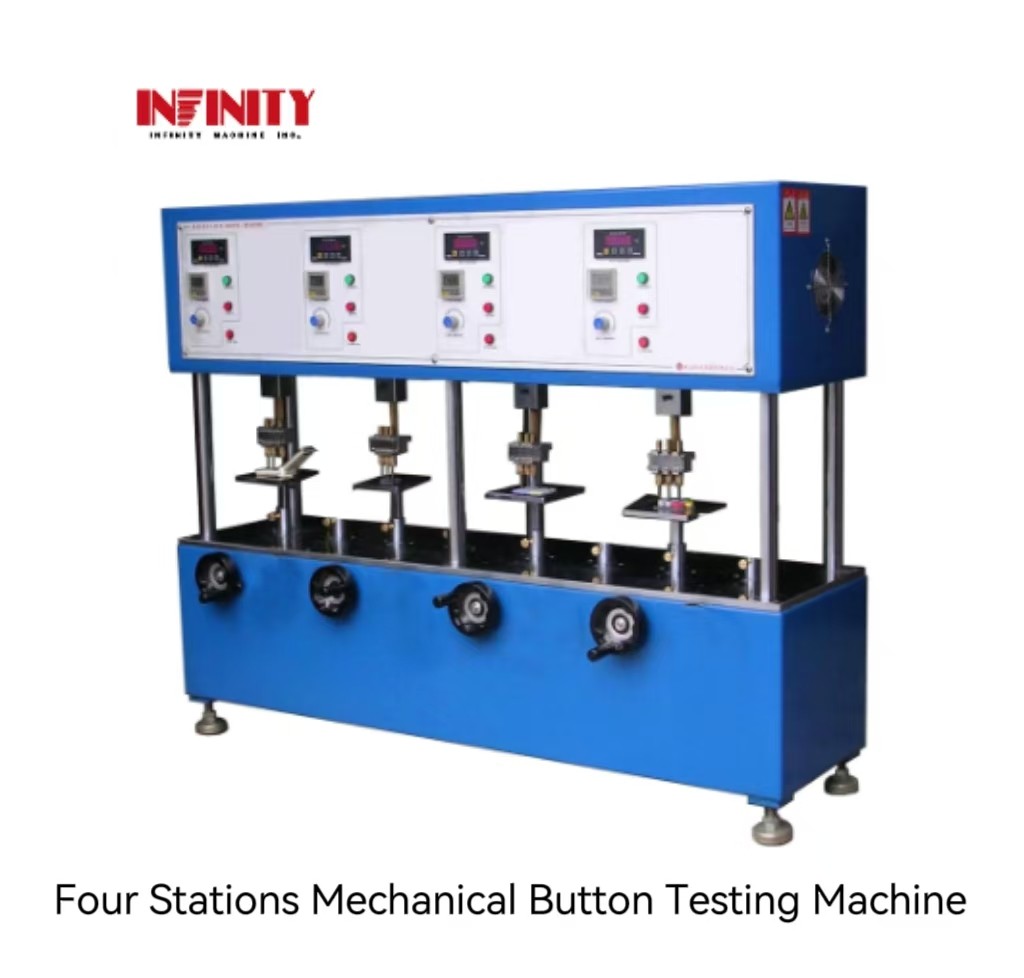 4 stazioni macchina di prova meccanica a pulsante per il test di vita a lungo termine