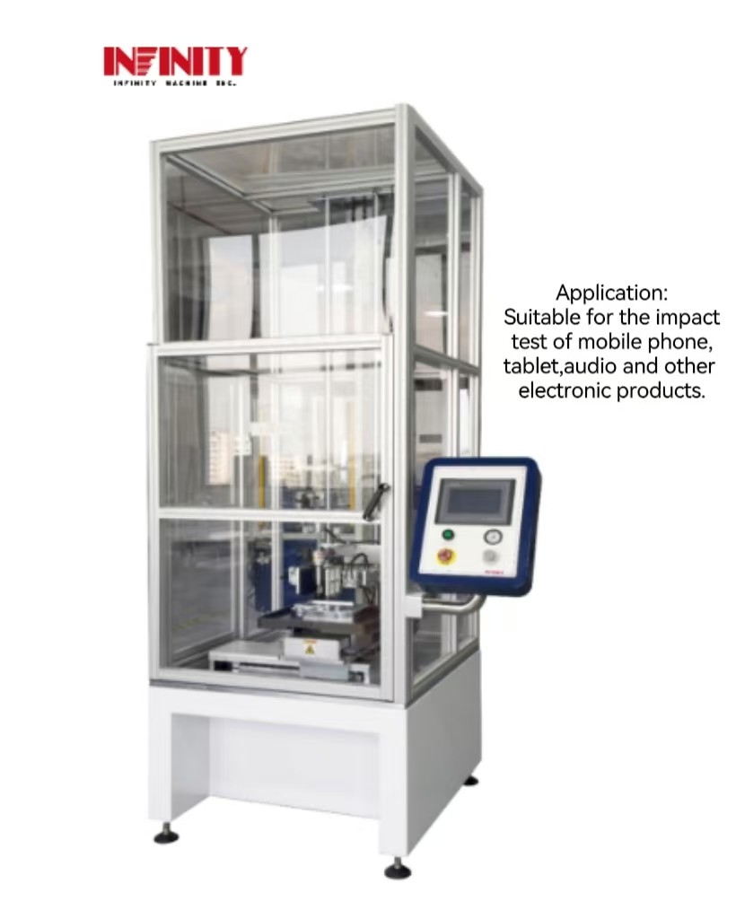 Macchina di prova dell'impatto automatico di una palla in caduta a tre assi Tester di impatto del telefono cellulare