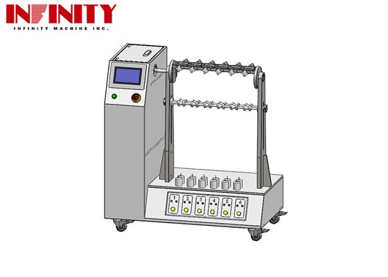 Macchina per prove di flessione di cavi flessibili con angolo di piegatura regolabile 1~180° Standard IEC 60884-1 e 6 set di maschere